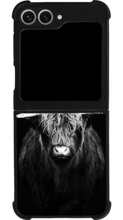 Samsung Galaxy Z Flip6 Case Hülle - Silikon schwarz Highland calf black