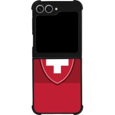 Samsung Galaxy Z Flip6 Case Hülle - Silikon schwarz Hockey World Championship Ecusson Suisse