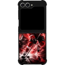 Samsung Galaxy Z Flip6 Case Hülle - Silikon schwarz Hockey World Championship Player