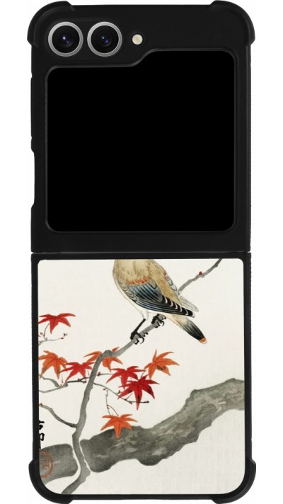 Samsung Galaxy Z Flip6 Case Hülle - Silikon schwarz Japanese Bird