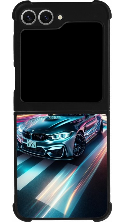 Samsung Galaxy Z Flip6 Case Hülle - Silikon schwarz BMW M4 Tokio Nacht