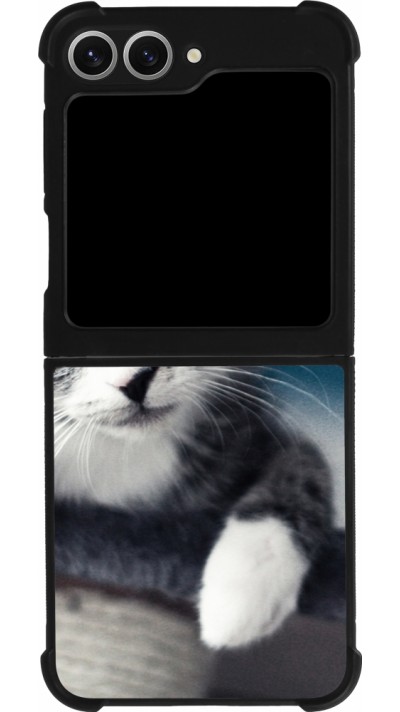 Samsung Galaxy Z Flip6 Case Hülle - Silikon schwarz Meow 23