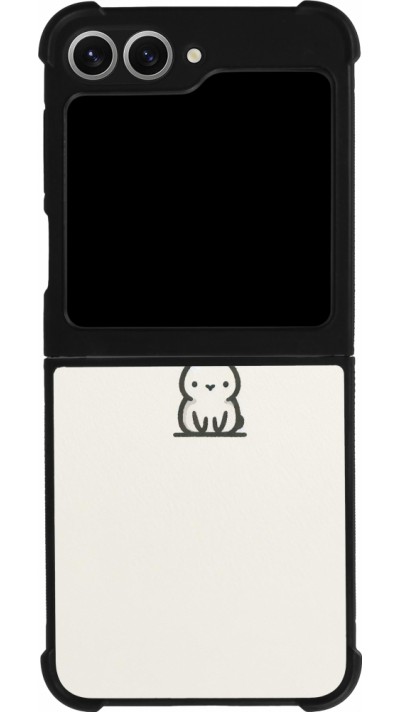 Samsung Galaxy Z Flip6 Case Hülle - Silikon schwarz Minimal Häschen Süße