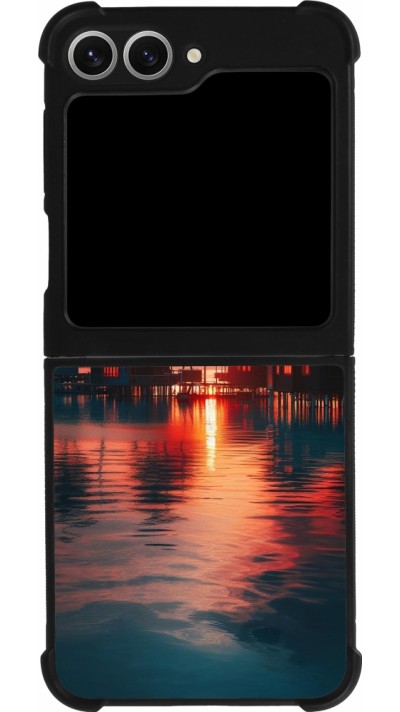Coque Samsung Galaxy Z Flip6 - Silicone rigide noir Paradis Maldives