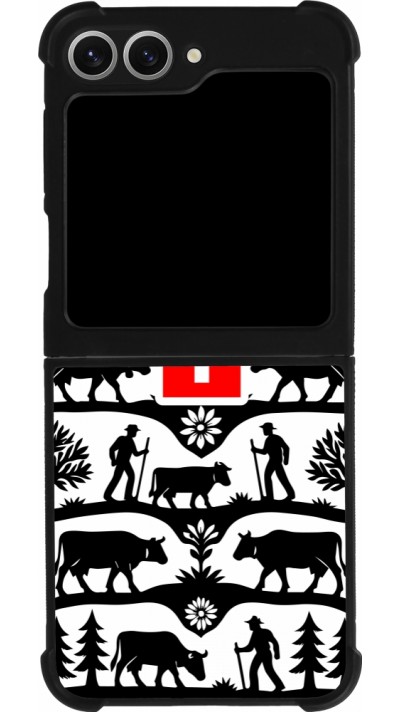 Samsung Galaxy Z Flip6 Case Hülle - Silikon schwarz Poya Schweiz 3