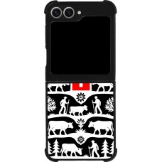Samsung Galaxy Z Flip6 Case Hülle - Silikon schwarz Poya Schweiz 3 schwarz