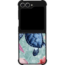 Samsung Galaxy Z Flip6 Case Hülle - Silikon schwarz Preppy Turtle