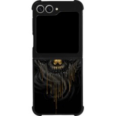 Samsung Galaxy Z Flip6 Case Hülle - Silikon schwarz Skull 02