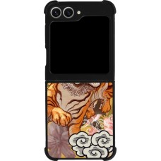 Samsung Galaxy Z Flip6 Case Hülle - Silikon schwarz Spring 23 japanese tiger