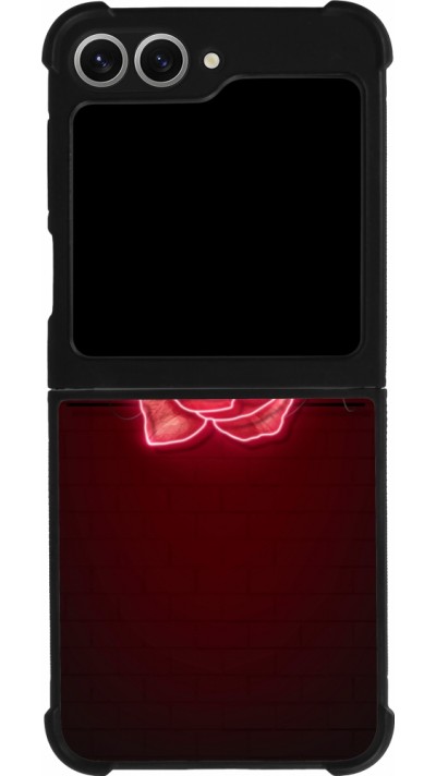 Samsung Galaxy Z Flip6 Case Hülle - Silikon schwarz Spring 23 neon rose