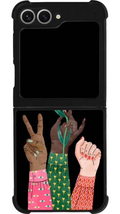 Coque Samsung Galaxy Z Flip6 - Silicone rigide noir Womens day 2026 2