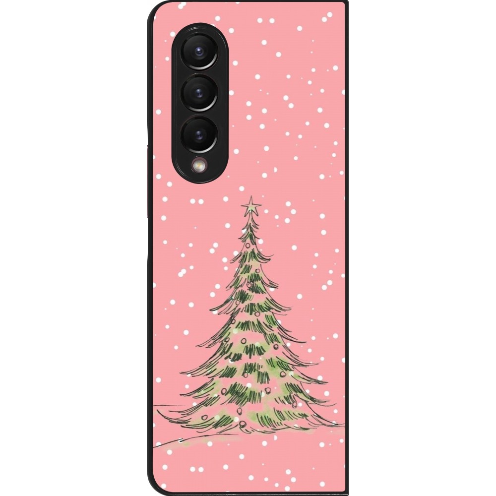 Samsung Galaxy Z Fold3 5G Case Hülle - Christmas 25 Pink Tree