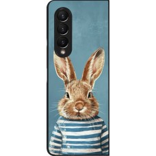 Samsung Galaxy Z Fold3 5G Case Hülle - Easter 2026 Rabbit navy
