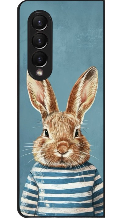 Samsung Galaxy Z Fold3 5G Case Hülle - Easter 2026 Rabbit navy