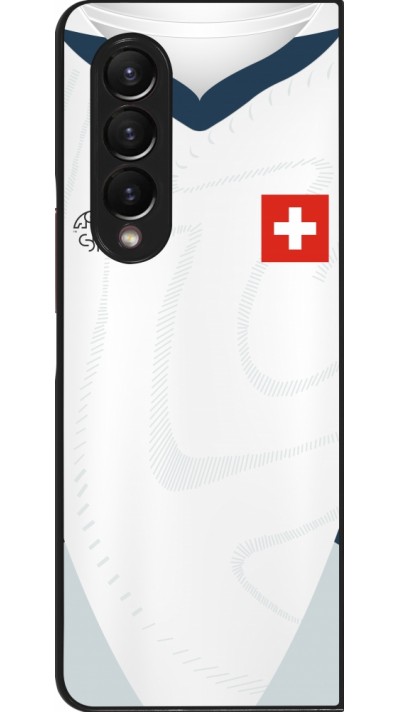 Samsung Galaxy Z Fold3 5G Case Hülle - Schweiz Away personalisierbares Fussballtrikot