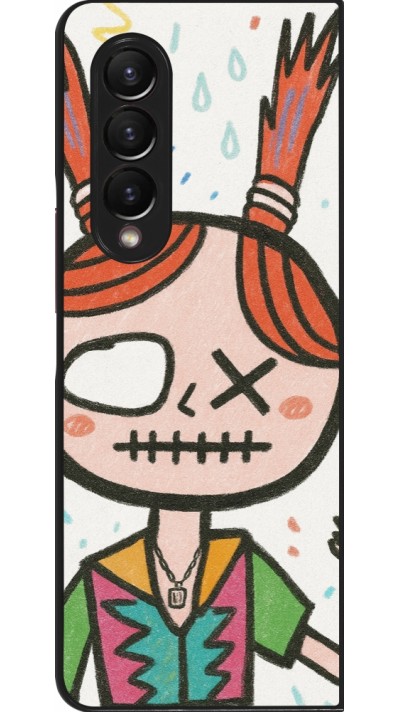 Samsung Galaxy Z Fold3 5G Case Hülle - Little Girl Sketch
