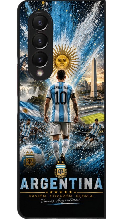 Coque Samsung Galaxy Z Fold3 5G - Football Argentine splash 2026