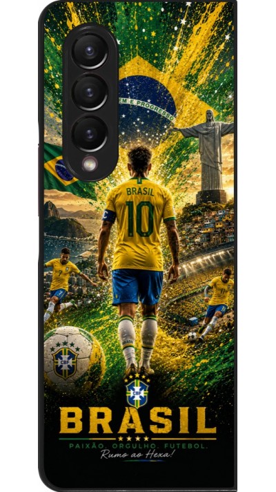 Coque Samsung Galaxy Z Fold3 5G - Football Brésil splash 2026