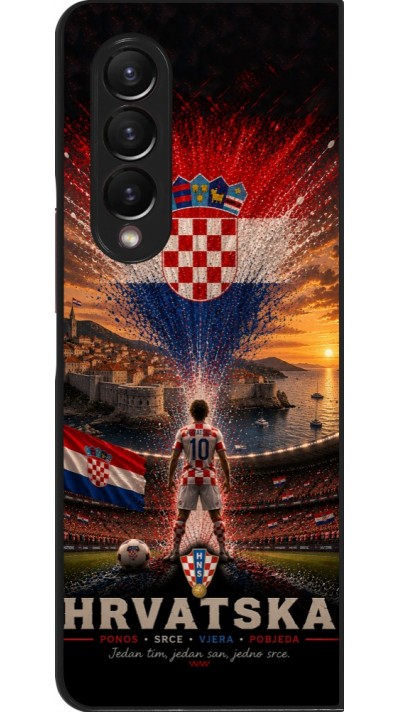 Coque Samsung Galaxy Z Fold3 5G - Football Croatie splash 2026
