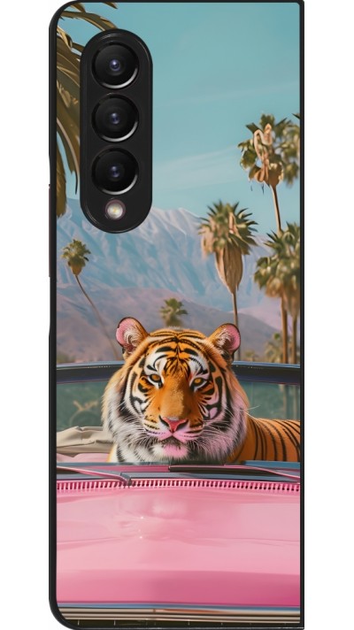 Samsung Galaxy Z Fold3 5G Case Hülle - Tiger Auto rosa