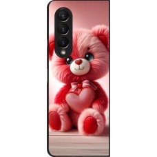 Samsung Galaxy Z Fold3 5G Case Hülle - Valentin 2024 Rosaroter Teddybär