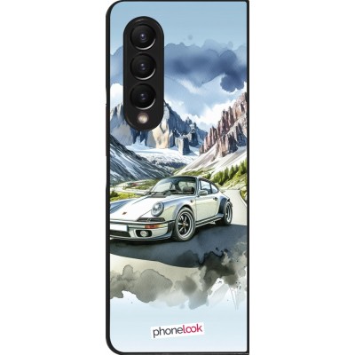 Samsung Galaxy Z Fold4 Case Hülle - Porsche 911 Berg Aquarell