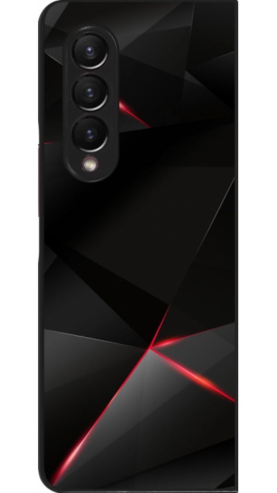 Samsung Galaxy Z Fold4 Case Hülle - Black Red Lines