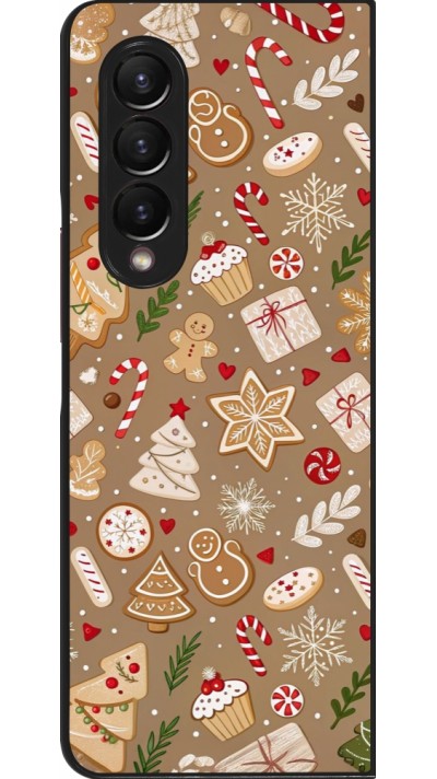 Samsung Galaxy Z Fold4 Case Hülle - Christmas 25 Pattern Ginger Cookie
