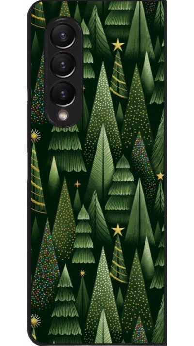 Samsung Galaxy Z Fold4 Case Hülle - Christmas 25 Pattern Xmas Tree