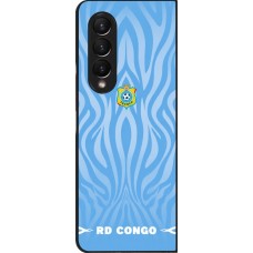 Samsung Galaxy Z Fold4 Case Hülle - Demokratische Republik Kongo 2026 personalisierbares Fussballtrikot
