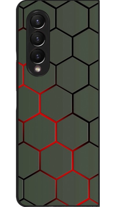Samsung Galaxy Z Fold4 Case Hülle - Geometric Line red