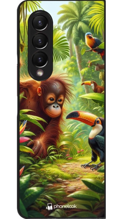 Samsung Galaxy Z Fold4 Case Hülle - Tropischer Dschungel Tayrona