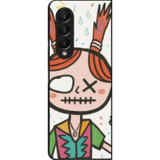 Samsung Galaxy Z Fold4 Case Hülle - Little Girl Sketch