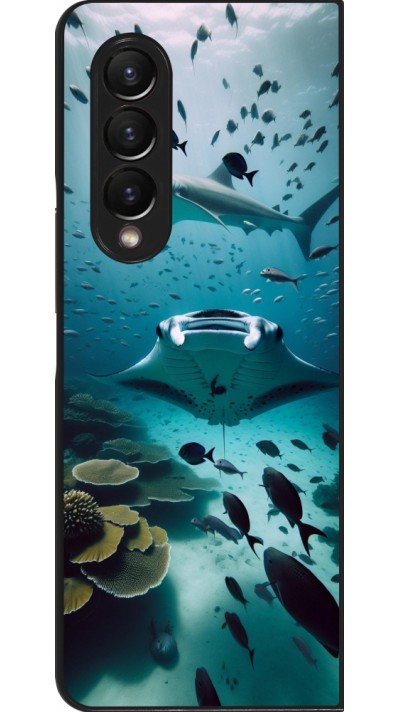 Samsung Galaxy Z Fold4 Case Hülle - Manta Lagune Reinigung