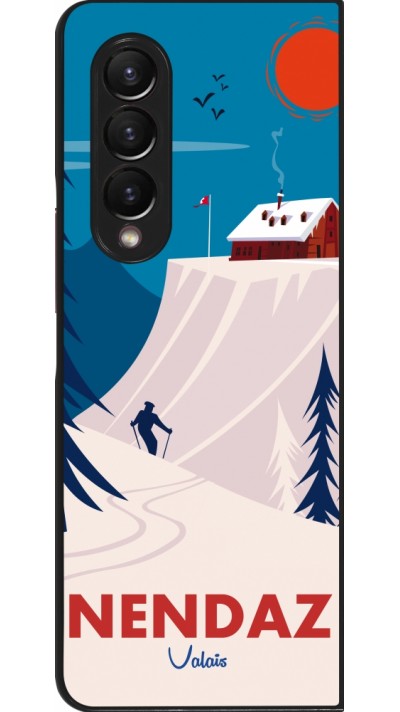 Samsung Galaxy Z Fold4 Case Hülle - Nendaz Cabane Ski