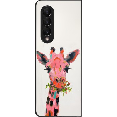 Samsung Galaxy Z Fold4 Case Hülle - Pink Girafe Paint