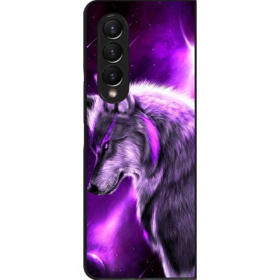 Samsung Galaxy Z Fold4 Case Hülle - Purple Sky Wolf