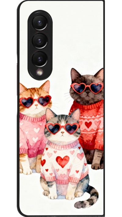Samsung Galaxy Z Fold4 Case Hülle - Saint Valentines Day 26 Cat Love