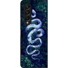Samsung Galaxy Z Fold4 Case Hülle - Snake Blue Anaconda