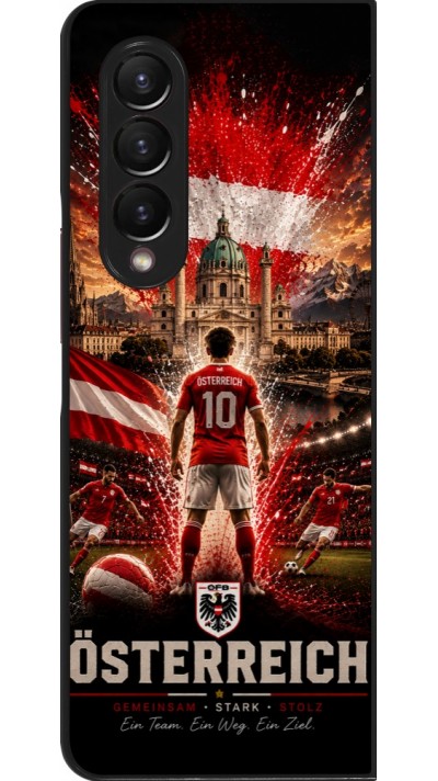 Samsung Galaxy Z Fold4 Case Hülle - Fussball Österreich splash 2026