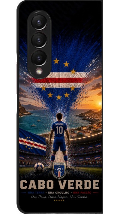 Samsung Galaxy Z Fold4 Case Hülle - Fussball Kap Verde splash 2026