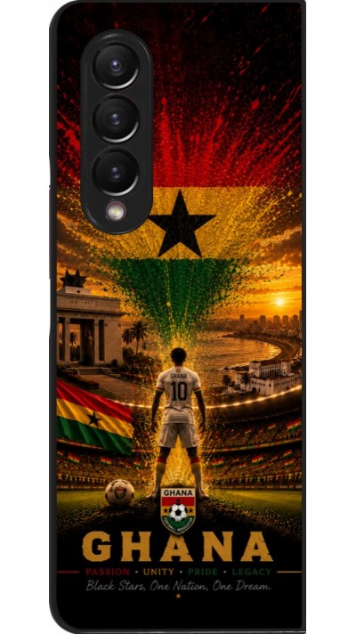 Samsung Galaxy Z Fold4 Case Hülle - Fussball Ghana splash 2026