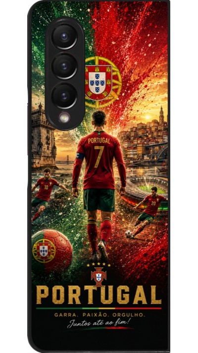 Samsung Galaxy Z Fold4 Case Hülle - Fussball Portugal splash 2026