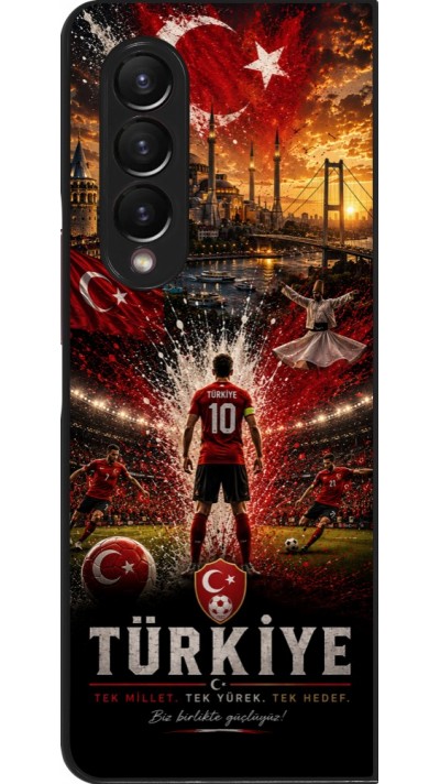 Samsung Galaxy Z Fold4 Case Hülle - Fussball Türkei splash 2026