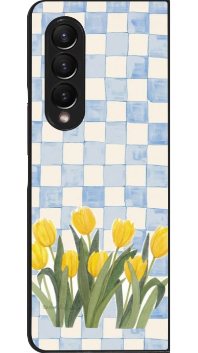 Samsung Galaxy Z Fold4 Case Hülle - Blue vichy tulips 2026