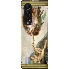 Samsung Galaxy Z Fold4 Case Hülle - Kunstbild - Die Erschaffung Adams - Michelangelo
