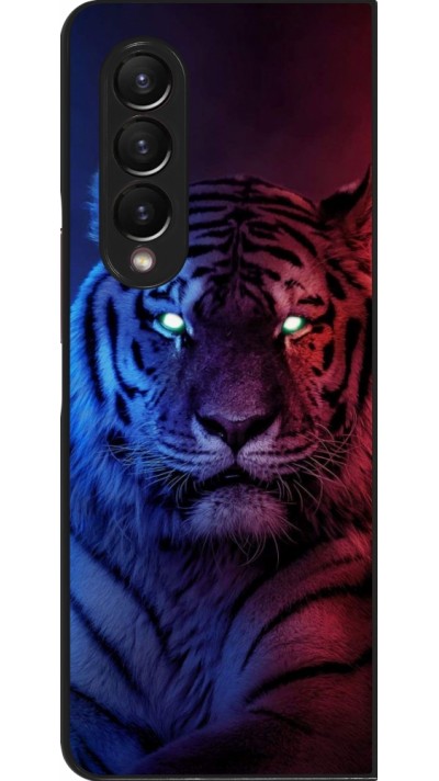 Samsung Galaxy Z Fold4 Case Hülle - Tiger Blue Red