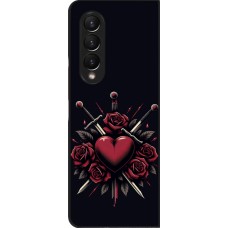Samsung Galaxy Z Fold4 Case Hülle - Valentine 2024 gothic love