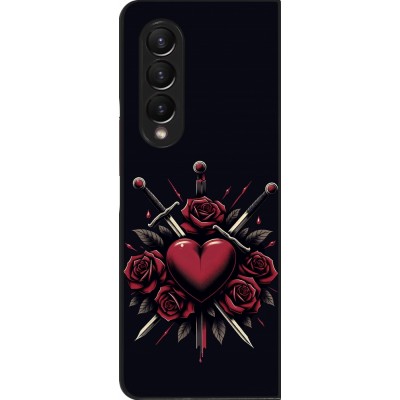 Samsung Galaxy Z Fold4 Case Hülle - Valentine 2024 gothic love