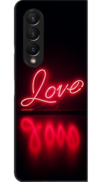 Samsung Galaxy Z Fold4 Case Hülle - Valentine 2025 Neon Liebe